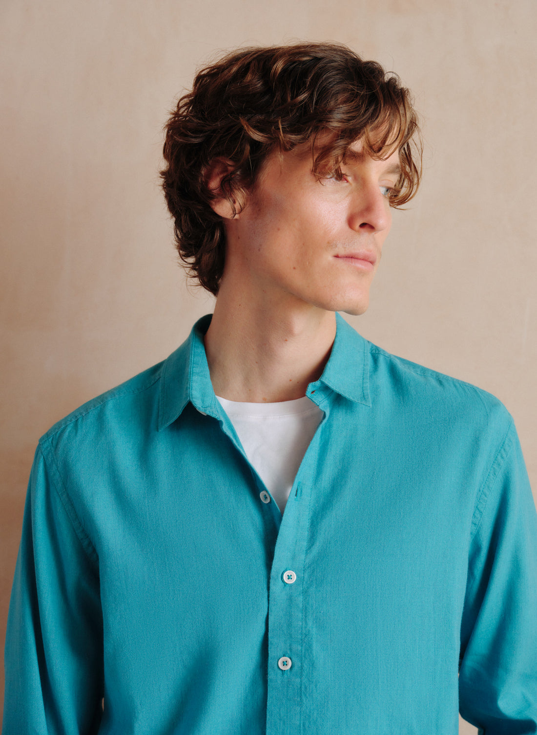 Camisa manga larga Lino Algodón Balem