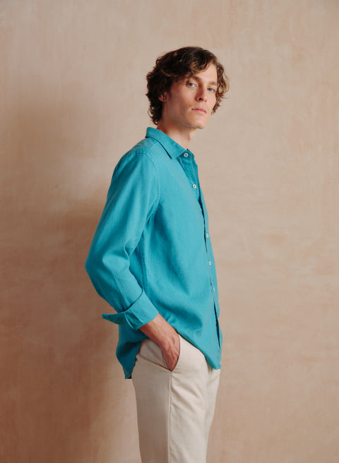 Camisa manga larga Lino Algodón Balem