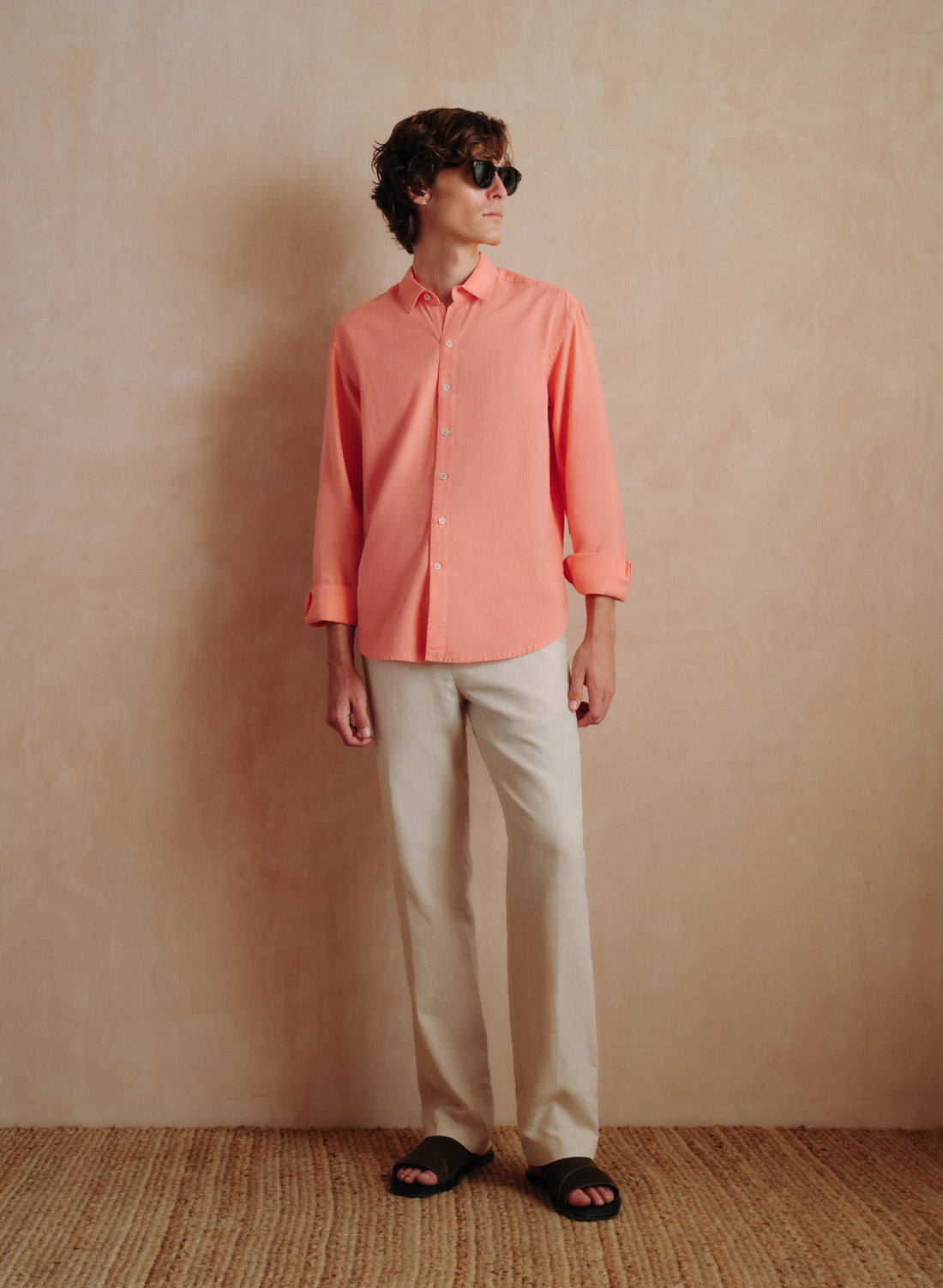 Camisa manga larga Lino Algodón Balem