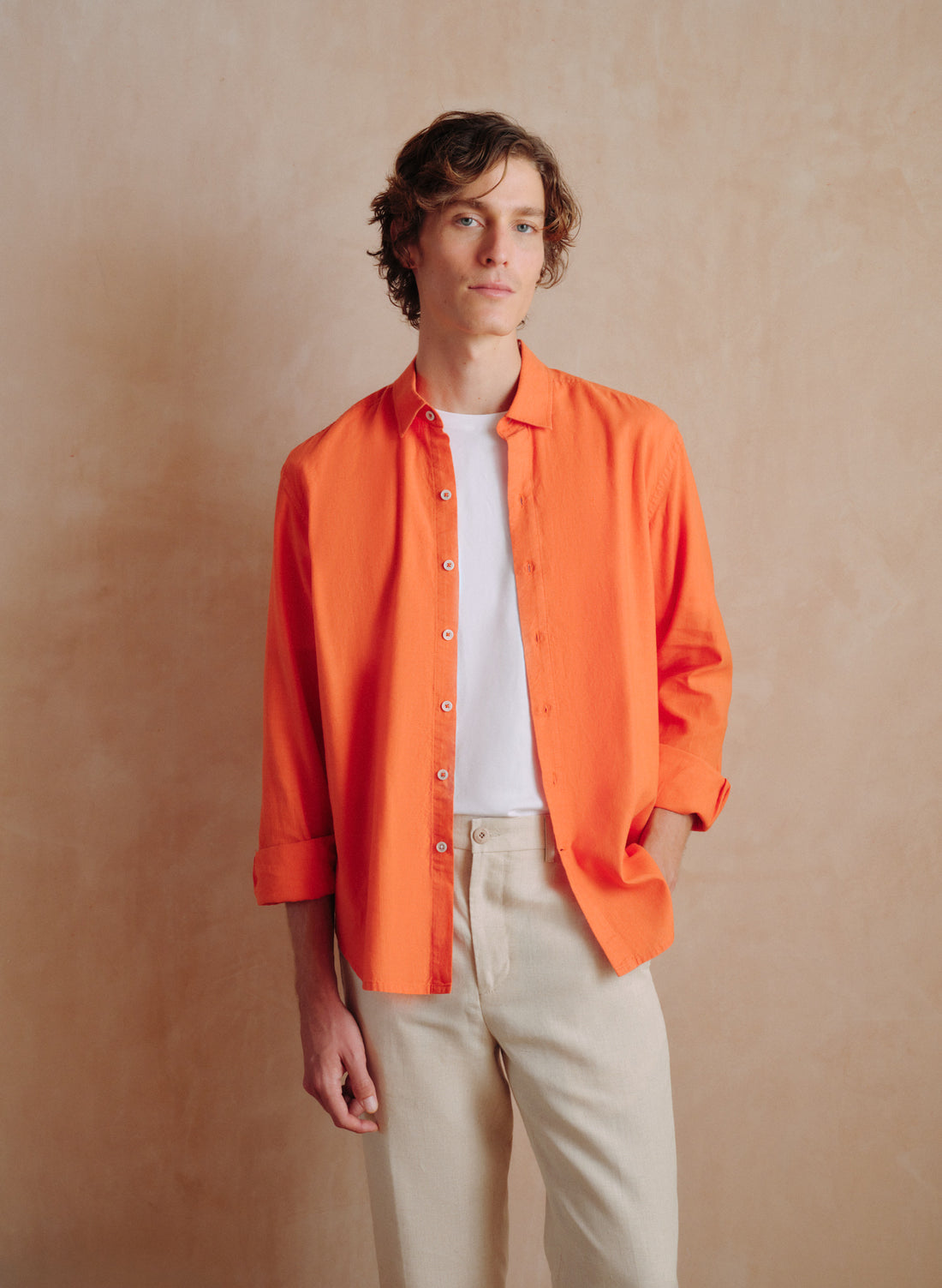 Camisa manga larga Lino Algodón Balem