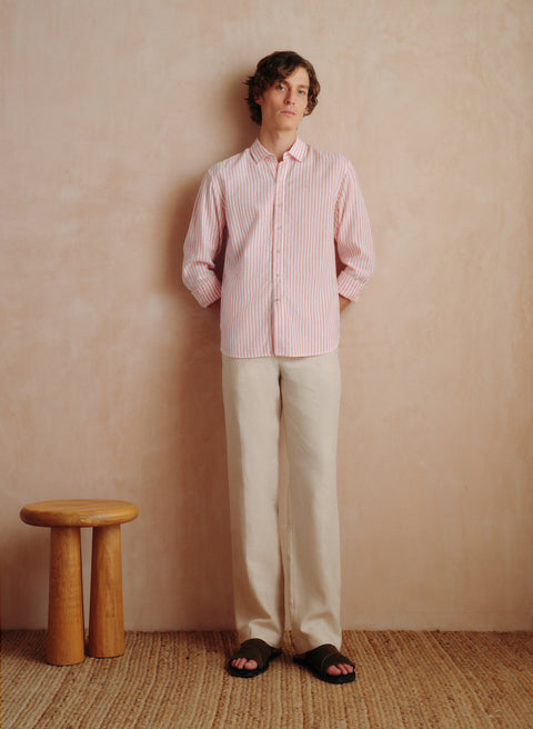 Camisa manga larga Lino Algodón Balem