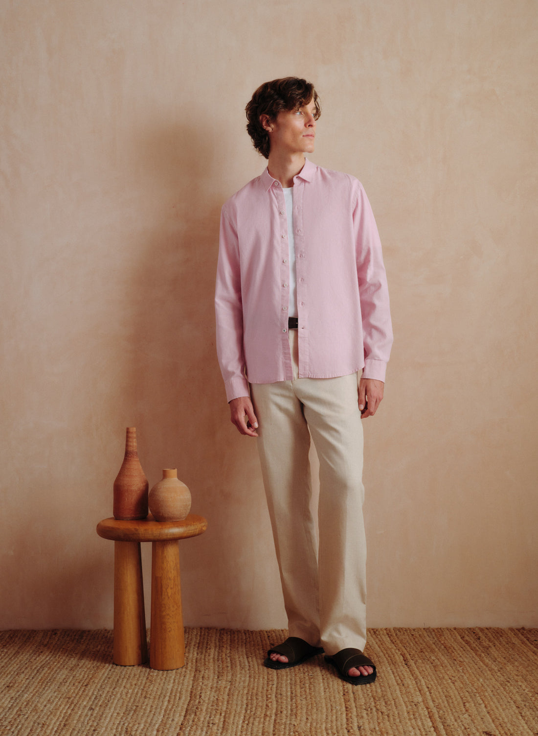 Camisa manga larga Lino Algodón Balem