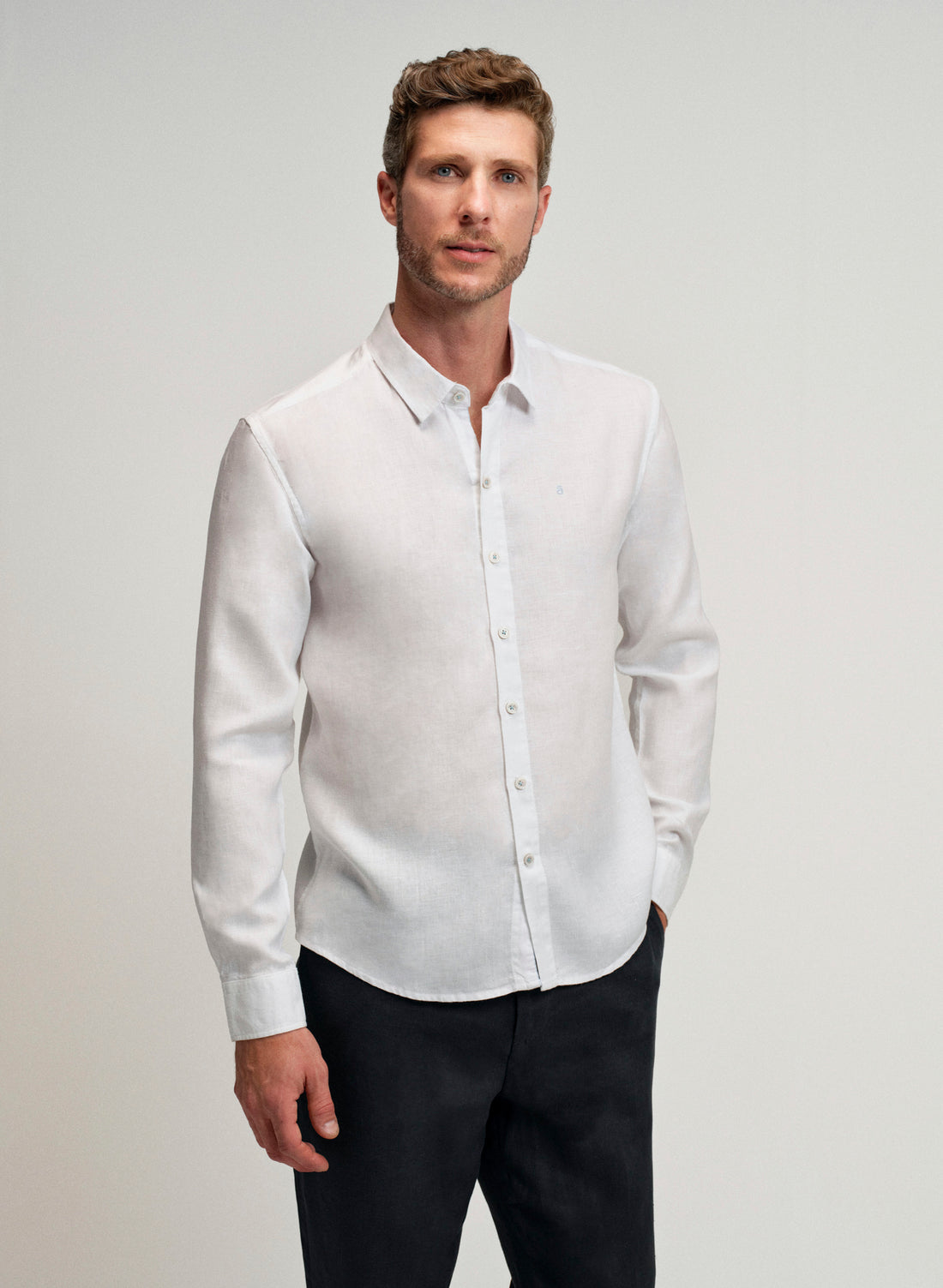 Camisa manga larga Lino Algodón Balem