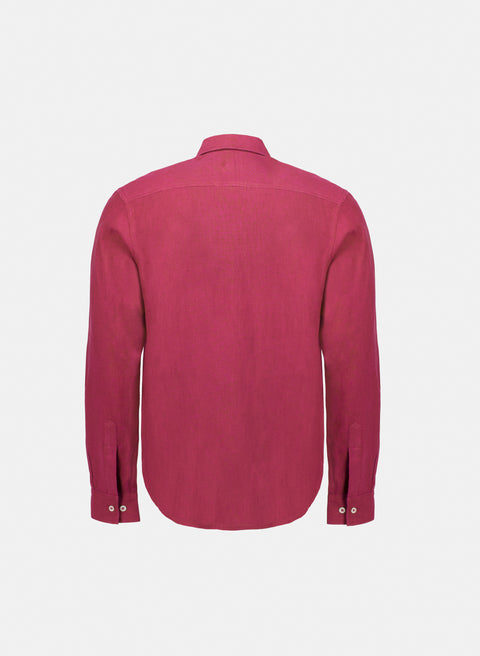 Camisa manga larga 100% Lino Balem Rojo