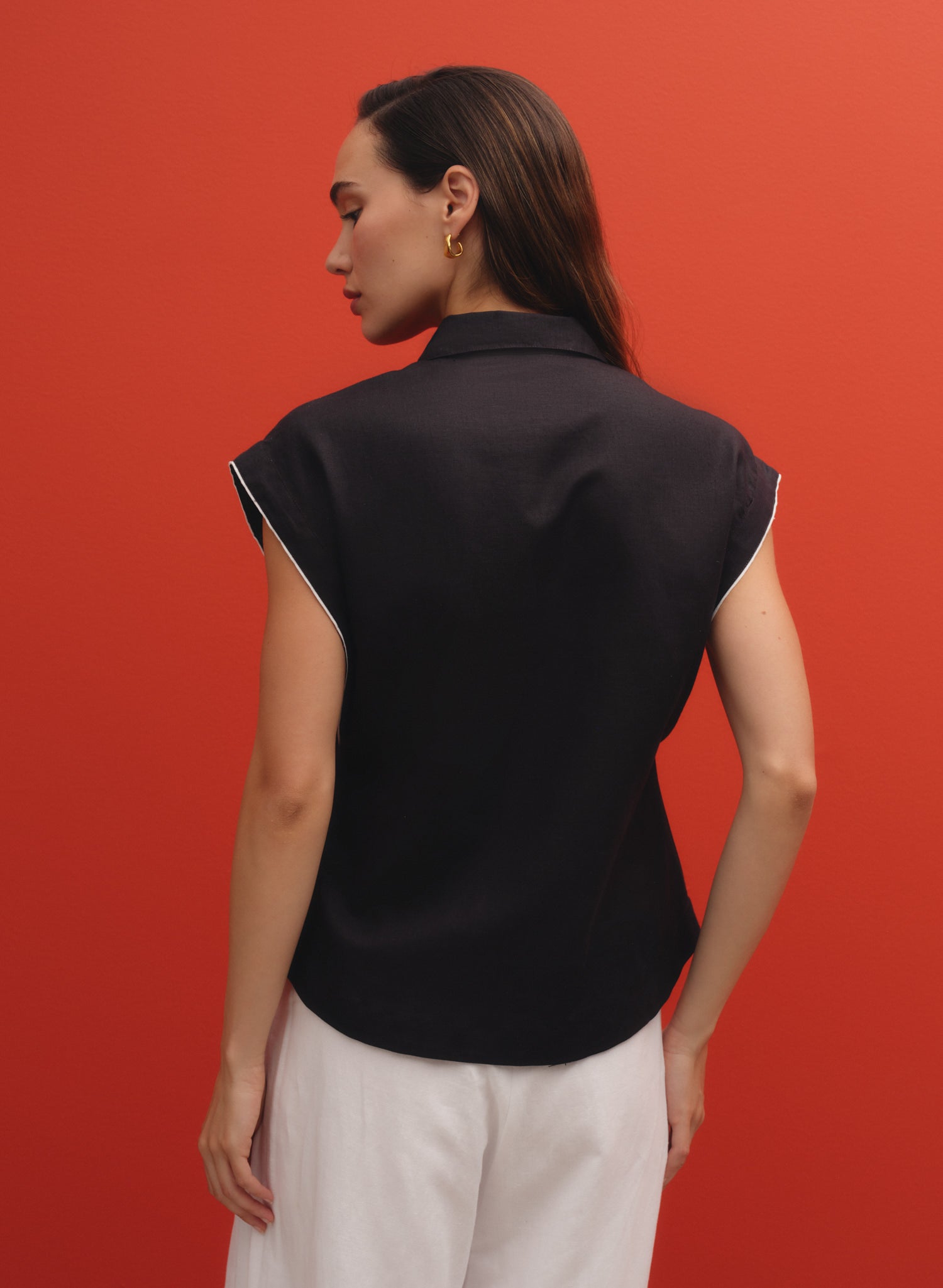 Blusa camisera 100% Lino Bon