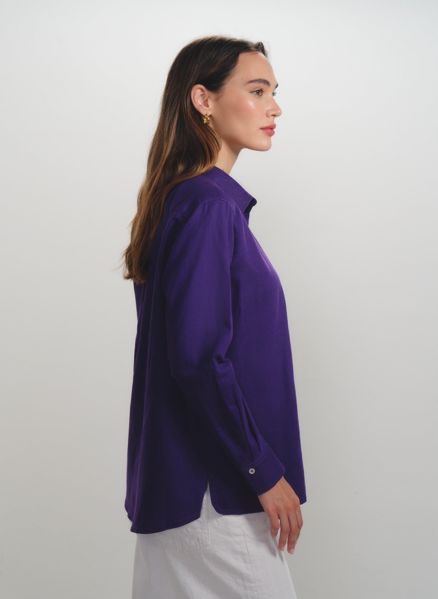Blusa camisera Lino Algodón Essenziale