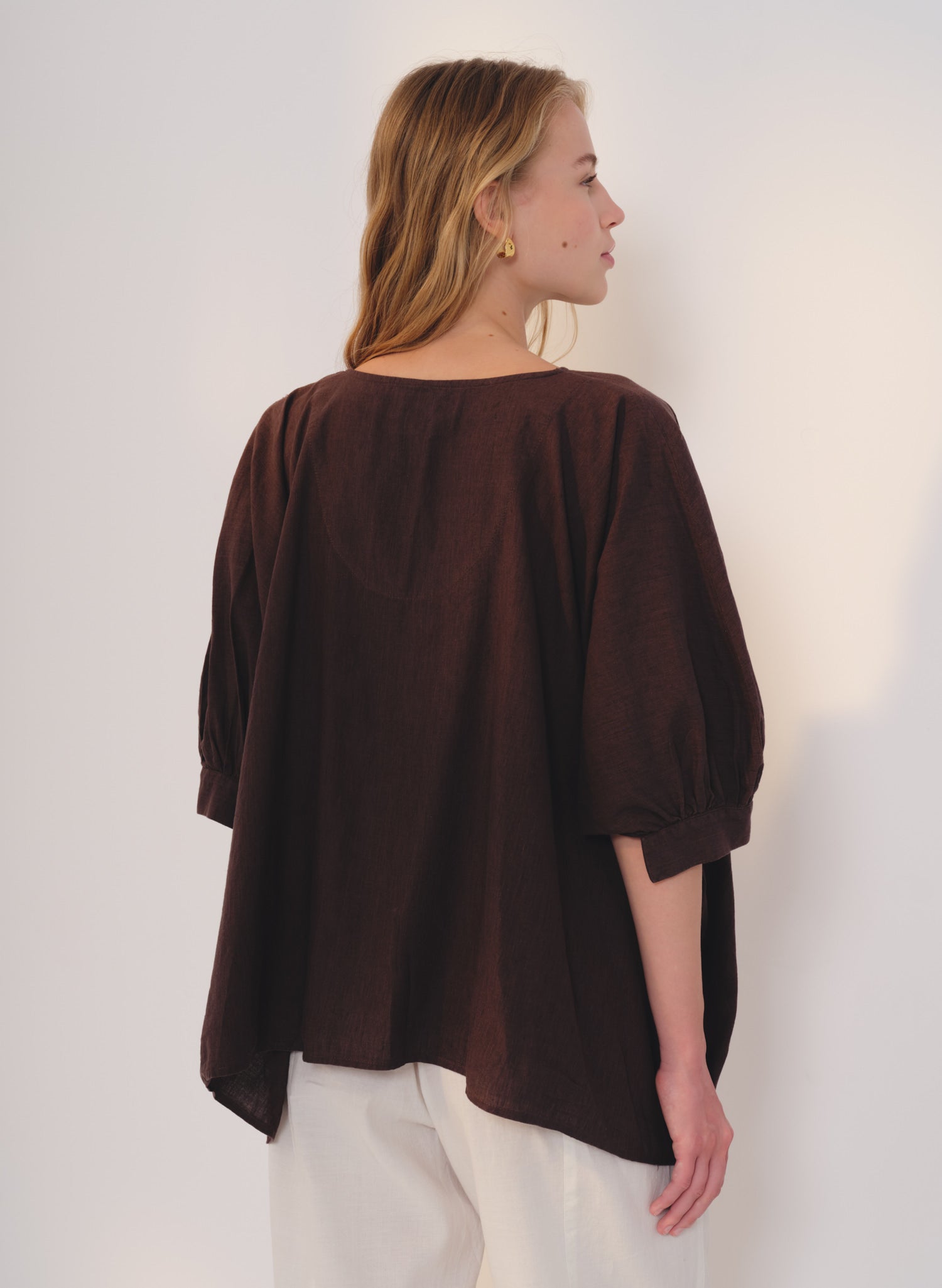 Blusa amplia 100% Lino Gracale
