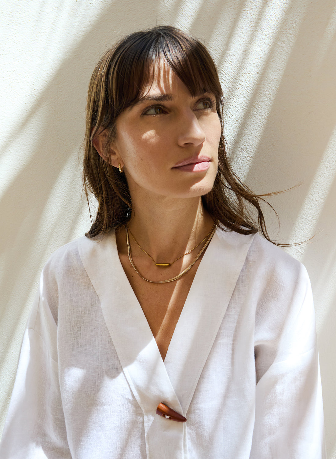 Blusa manga 3/4 100% Lino Schiza