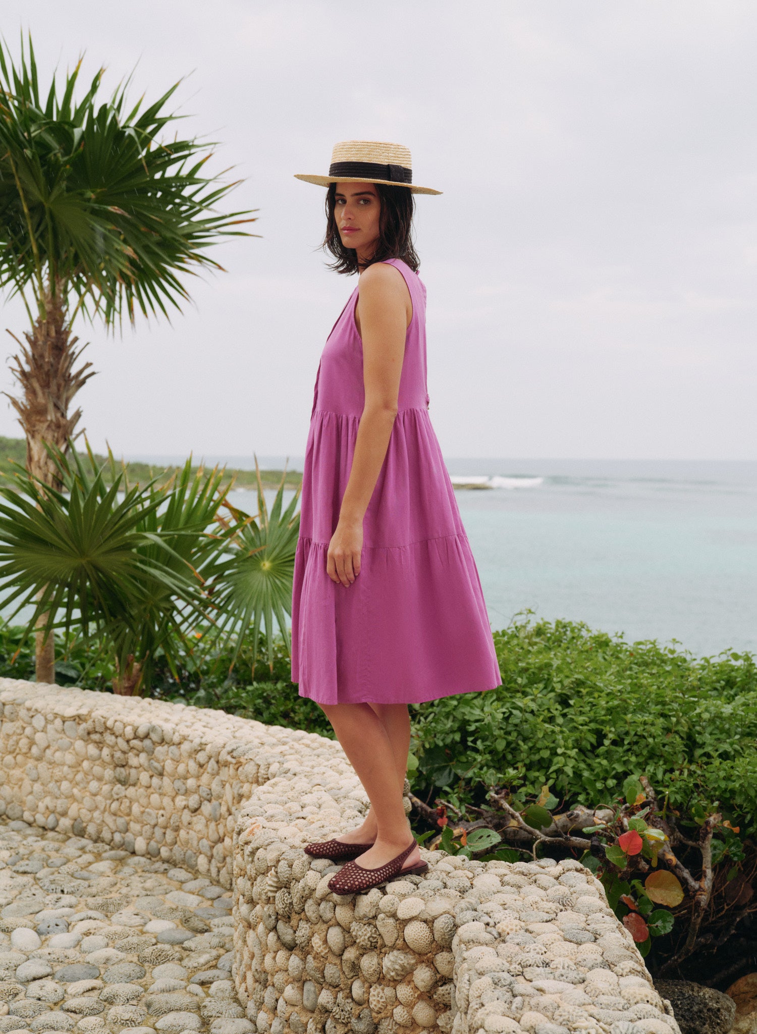 Vestido Largo Blush morado