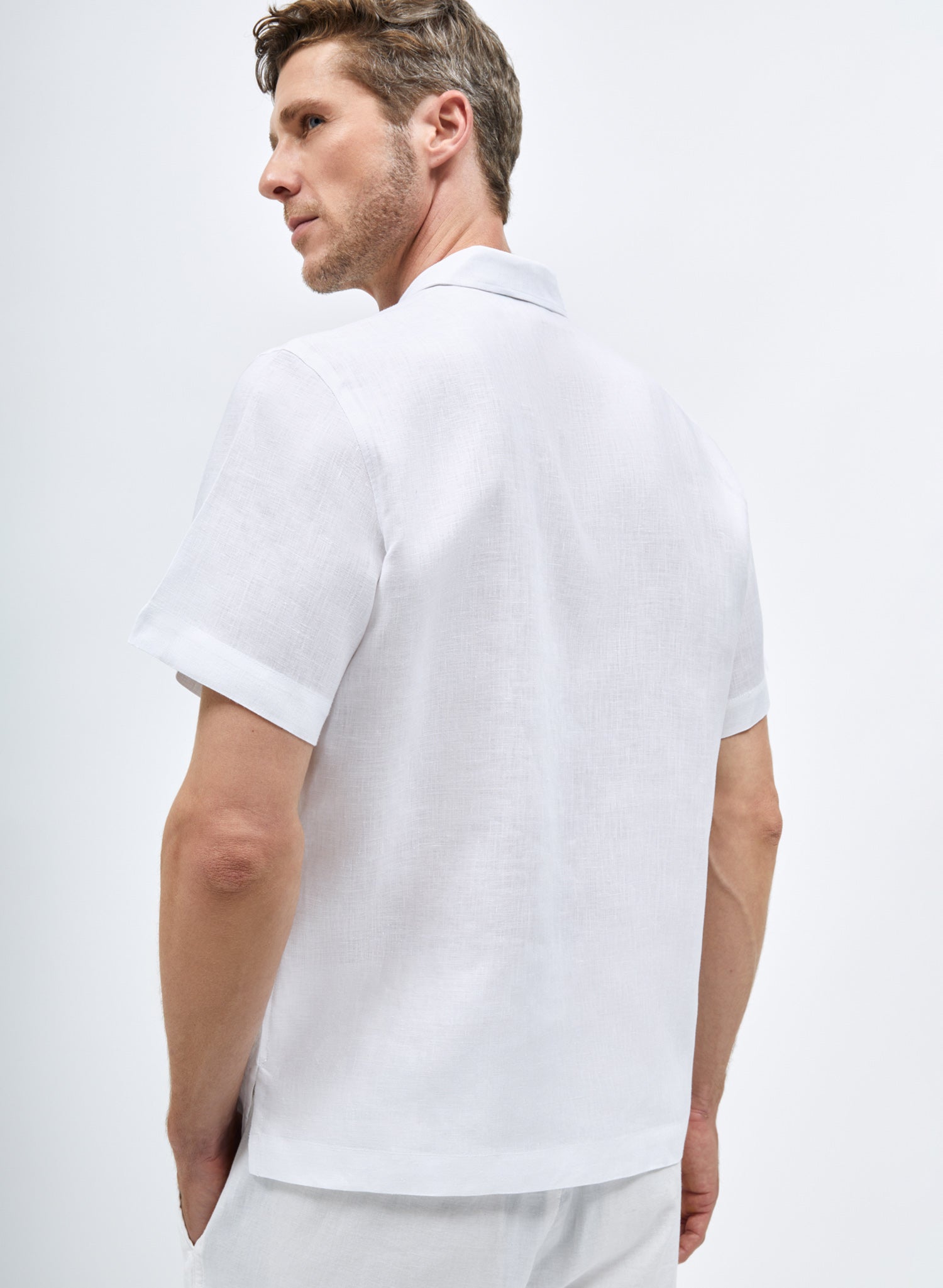 Camisa manga corta Boris blanco