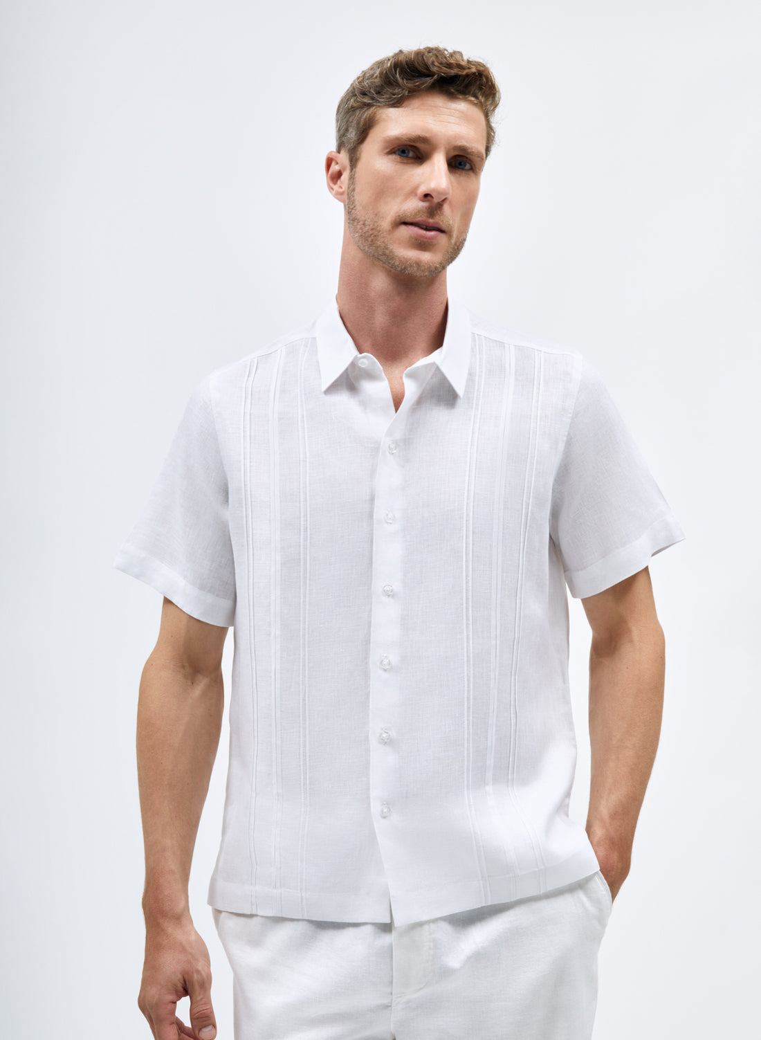 Guayabera manga corta 100% Lino Boris