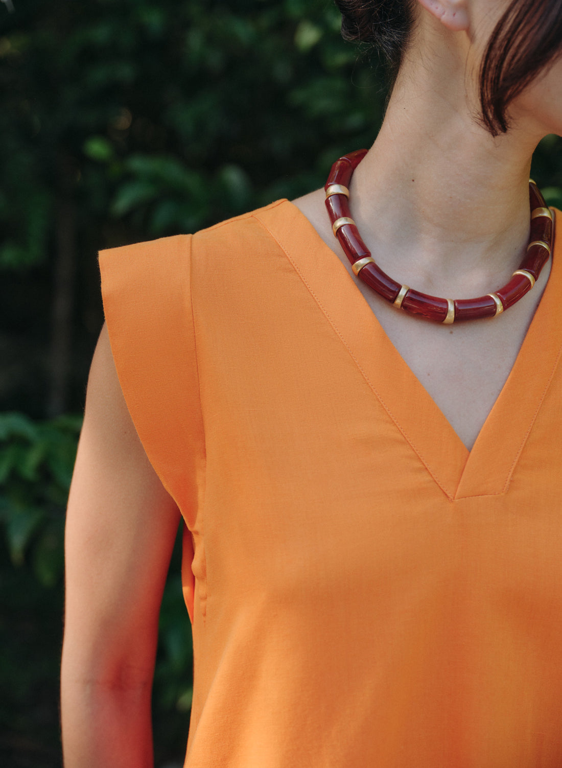 Vestido Corto Lino Algodón Brunellia