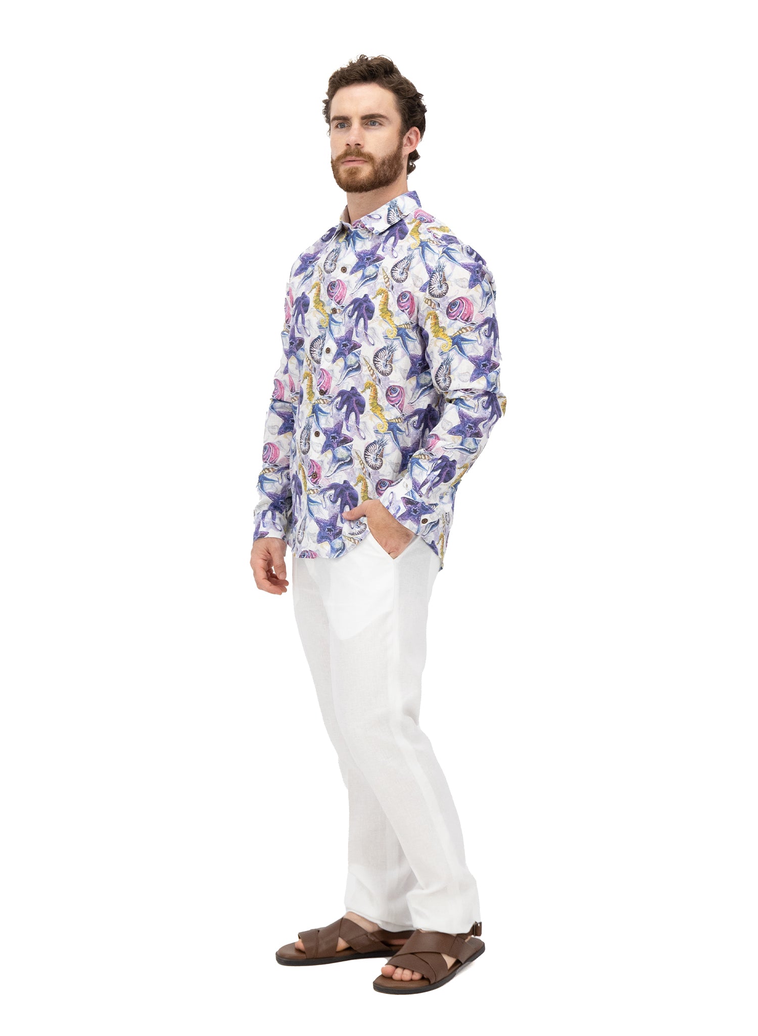 Camisa estampada Buck Purple Underwater