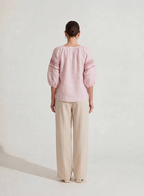 Blusa manga 3/4 100% Lino Ragistran