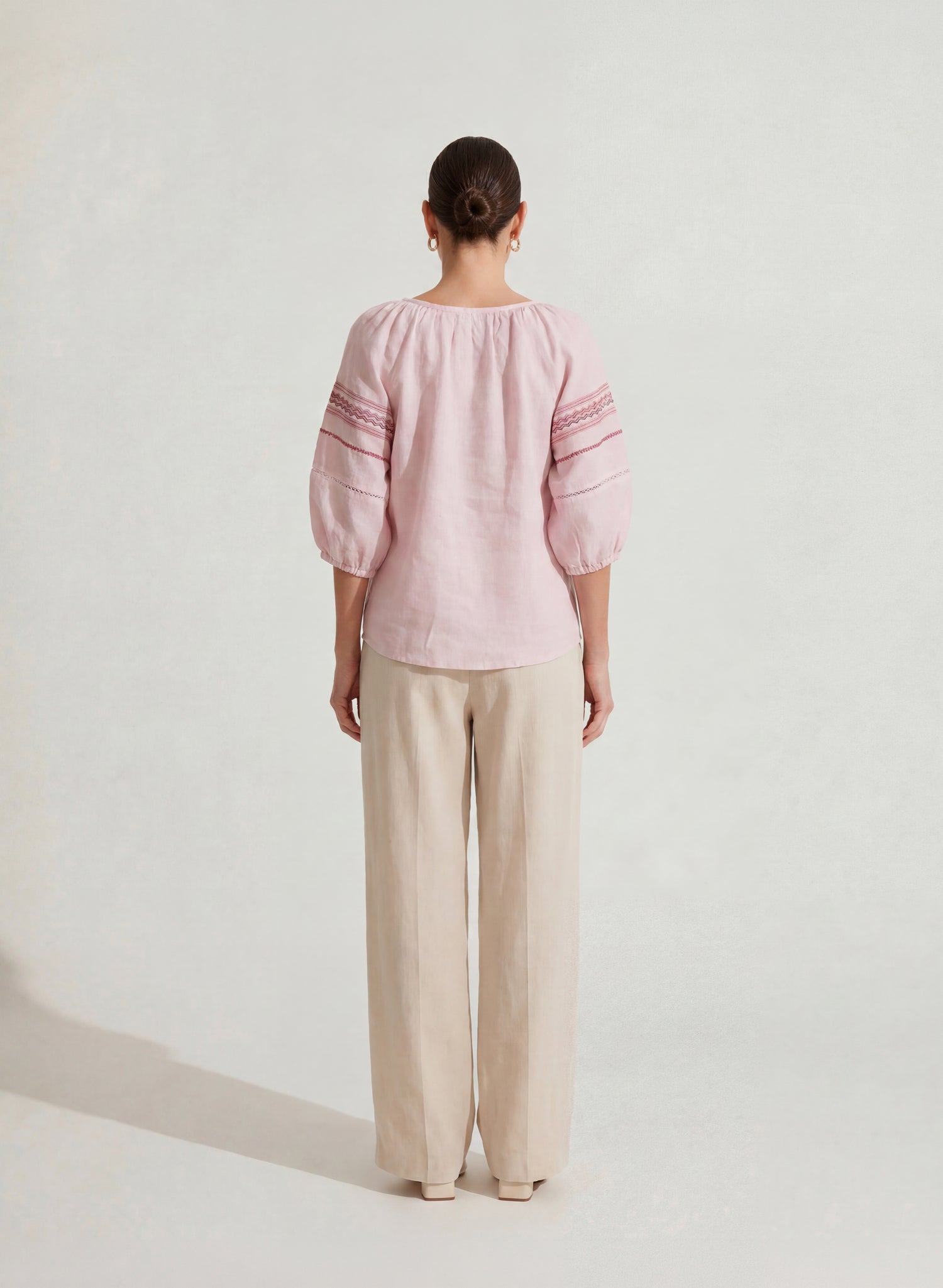 Blusa manga 3/4 100% Lino Ragistran