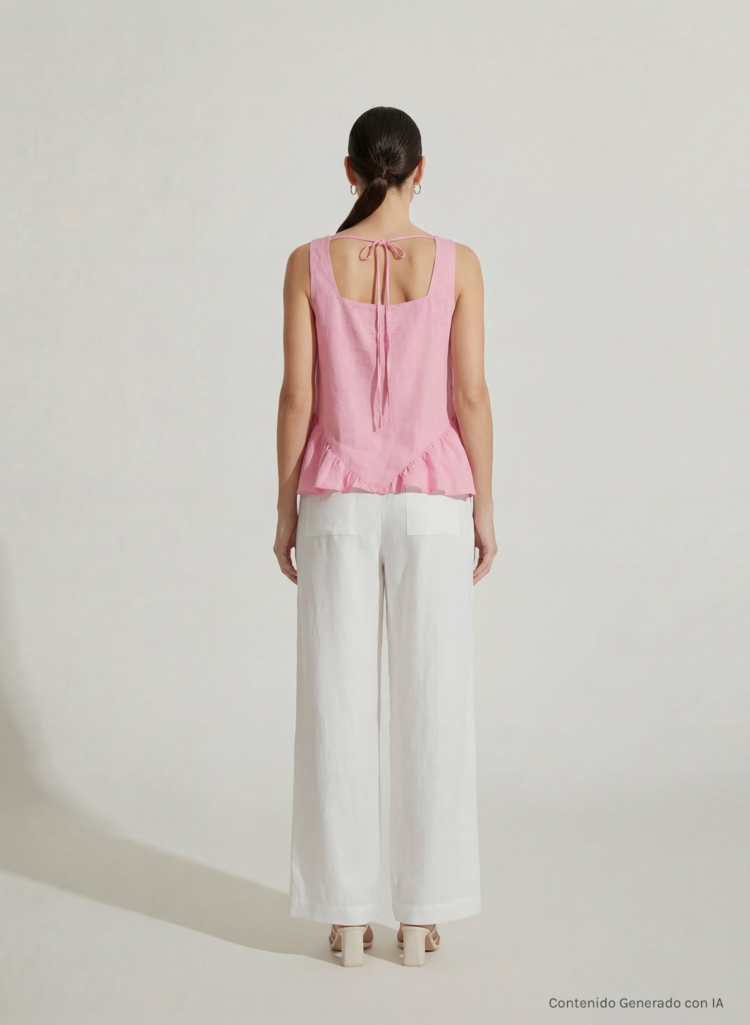 Blusa sin mangas 100% Lino Sliema