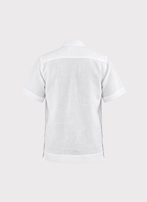 Guayabera Manga Corta 100% Lino Aburto