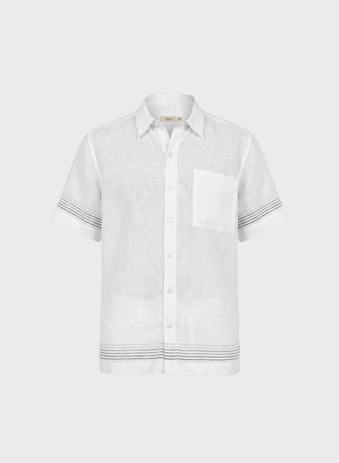 Camisa Manga Corta 100% Lino Ardila