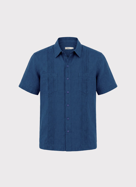 Guayabera Manga Corta 100% Lino Navdar