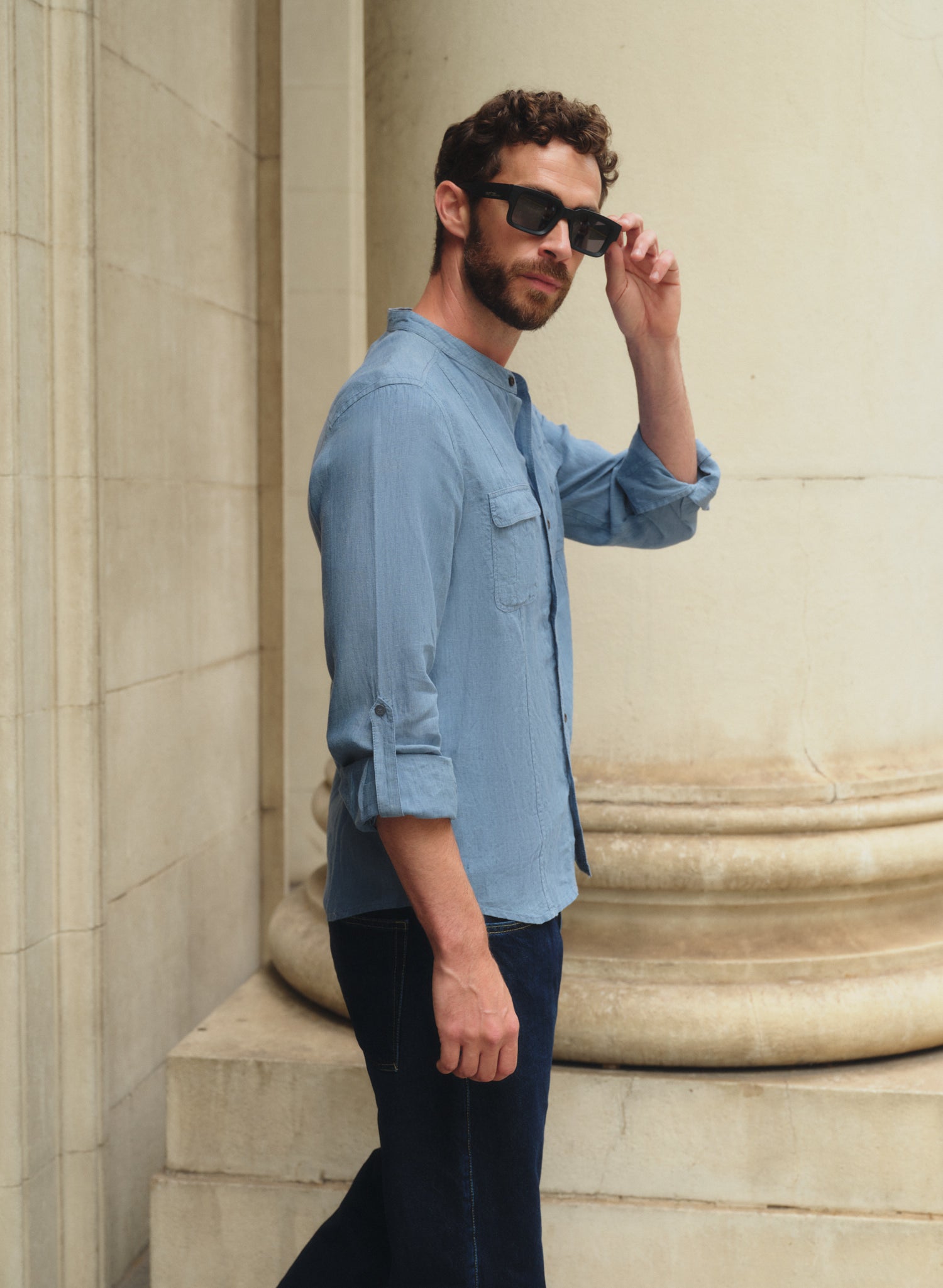 Camisa manga larga 100% Lino Erial