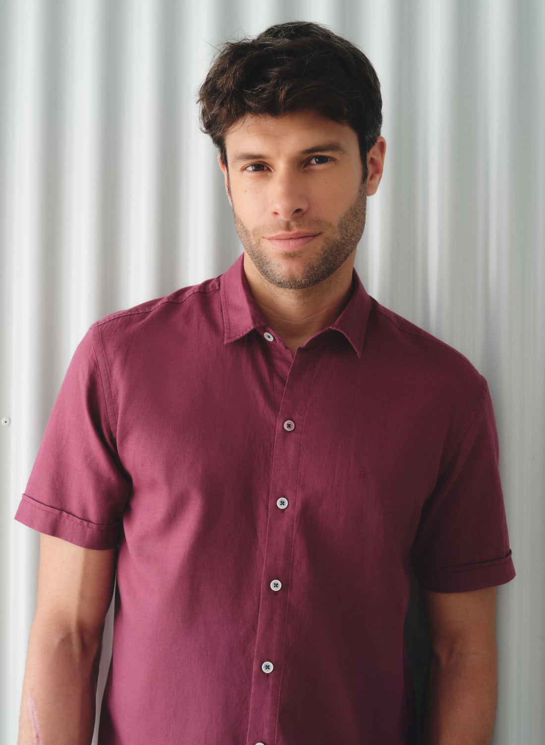 Camisa manga corta Lino Algodón Park