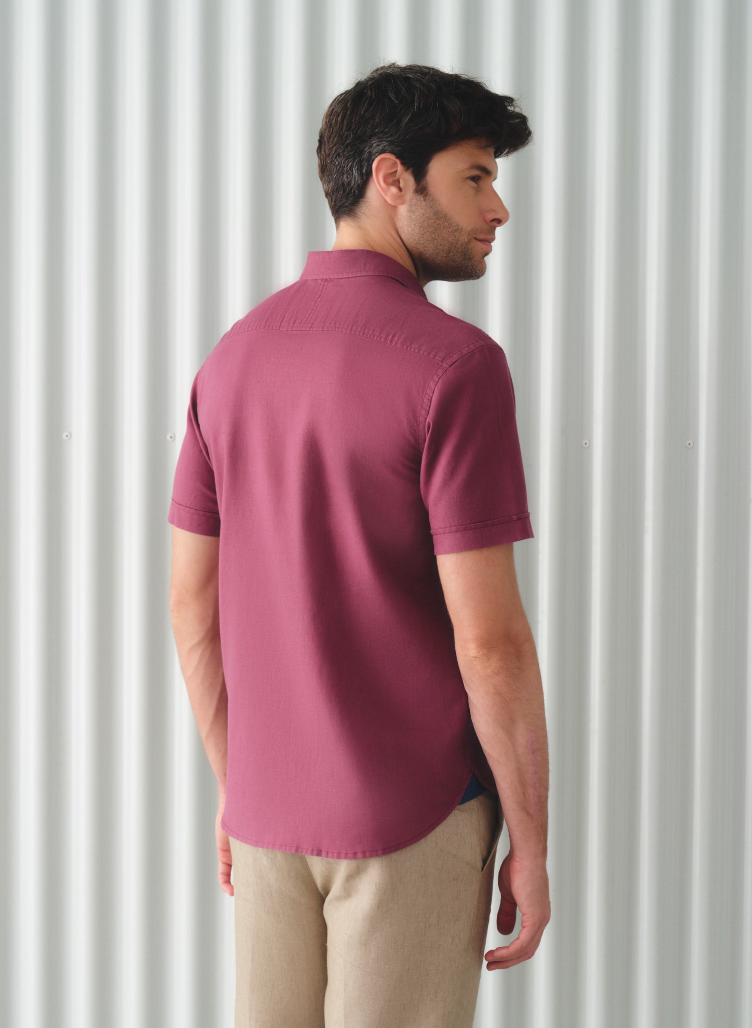 Camisa manga corta Lino Algodón Park