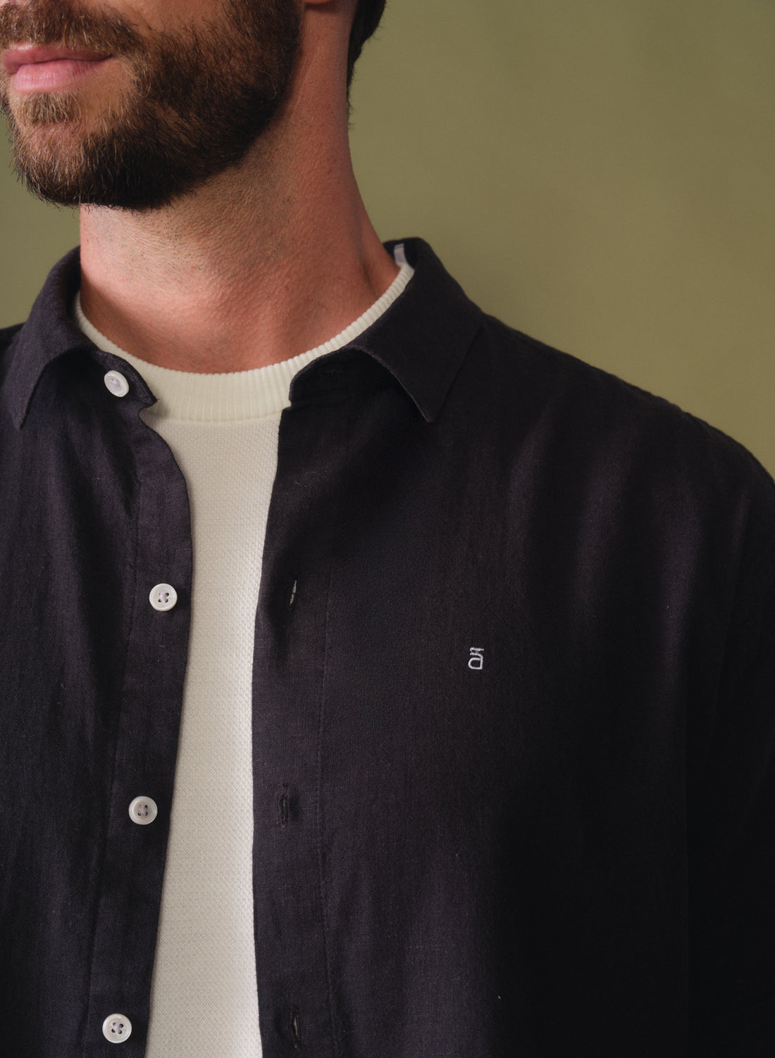 Camisa manga corta 100% Lino Park