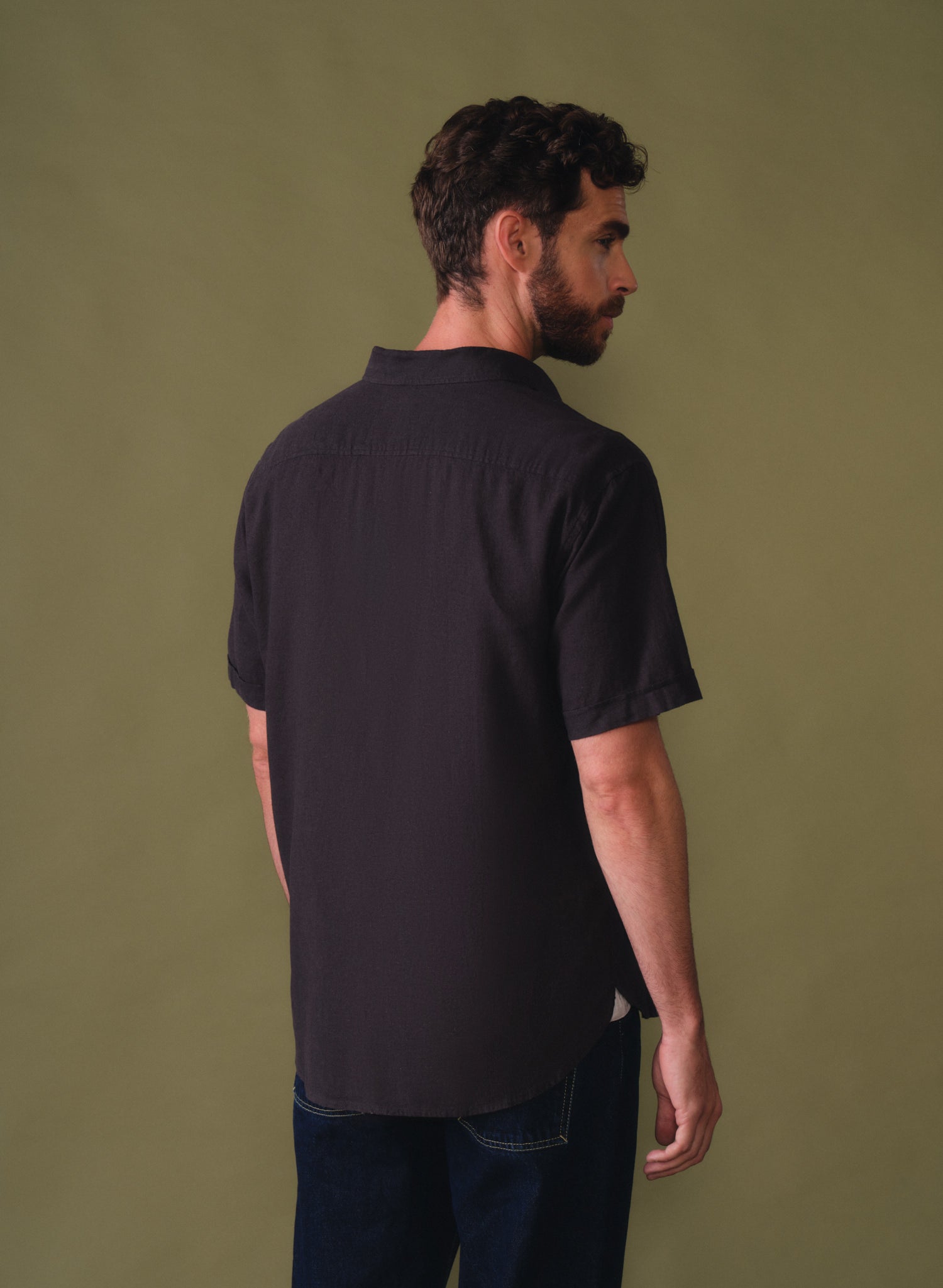 Camisa manga corta 100% Lino Park