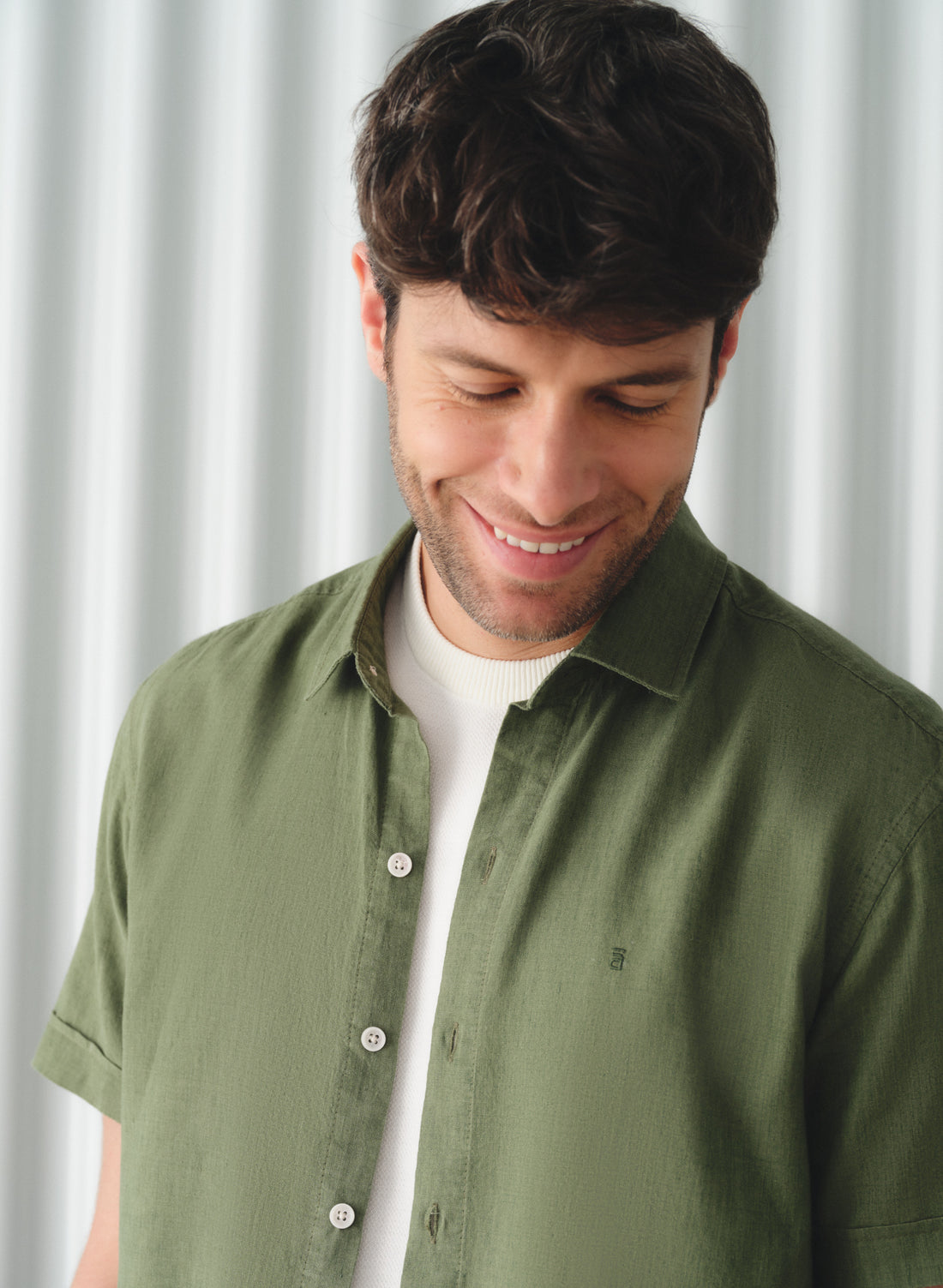 Camisa manga corta Lino Algodón Park