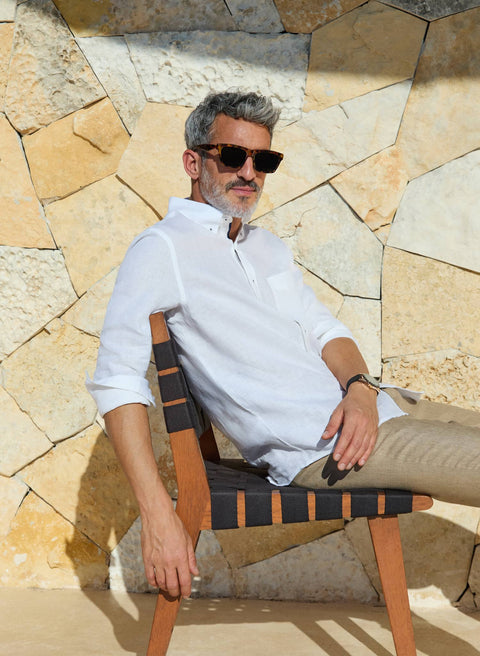 Camisa manga larga 100% Lino Escandon