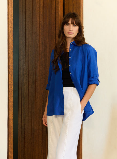 Blusa camisera 100% Lino Essenziale