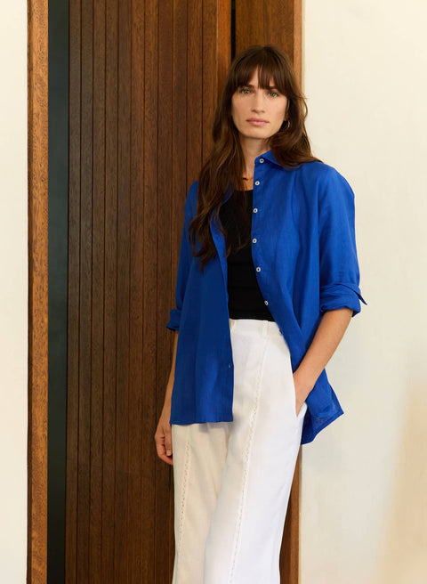 Blusa camisera 100% Lino Essenziale