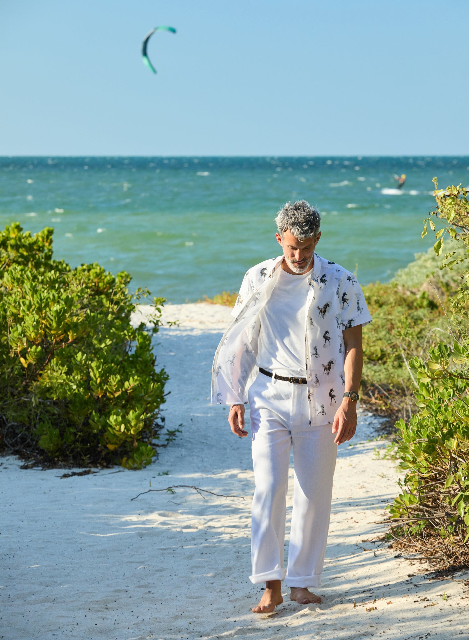 Camisa manga 100% Lino Potrero