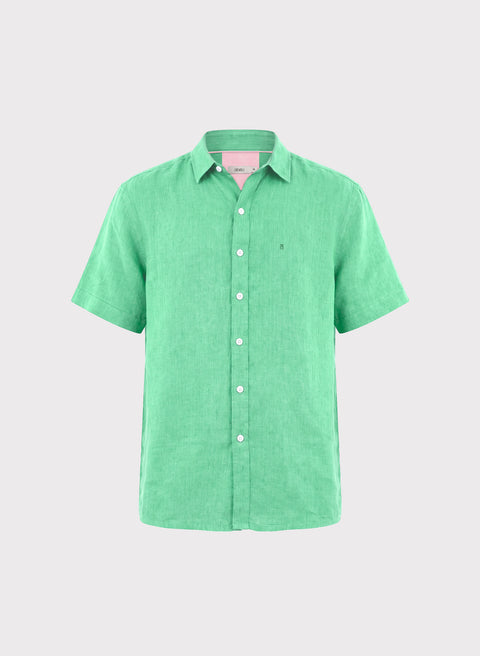 Camisa manga corta 100% Lino Park