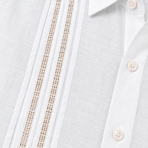 Guayabera Manga Larga 100% Lino Alia