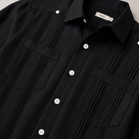 Guayabera Manga Larga 100% Lino Souza