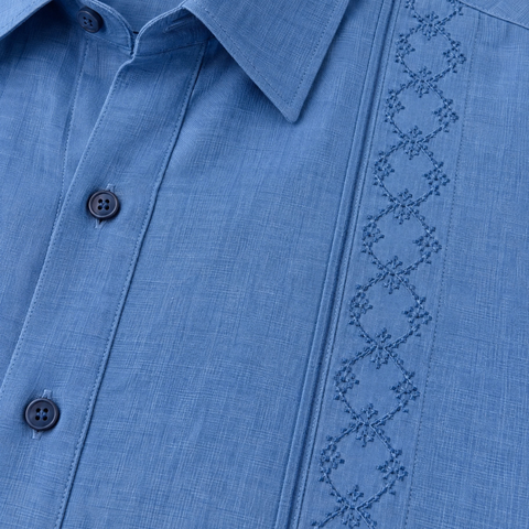 Guayabera Manga Larga 100% Lino Jacobo