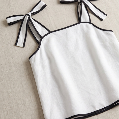 Blusa sin mangas 100% Lino Umbra