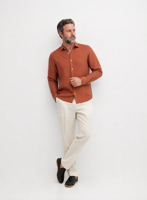 Camisa Manga Larga 100% Lino Balem