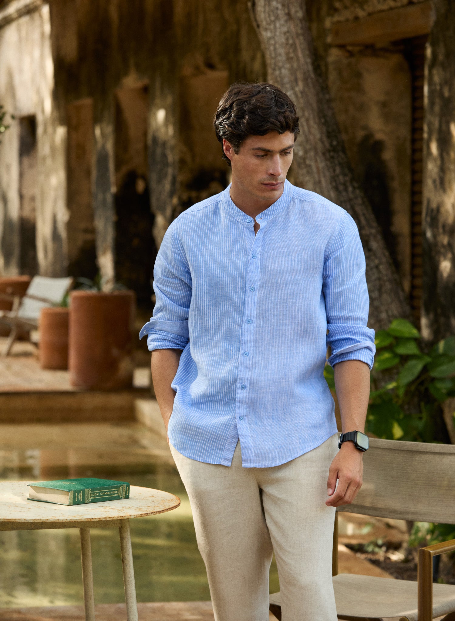 Camisa manga larga 100% Lino Marcel