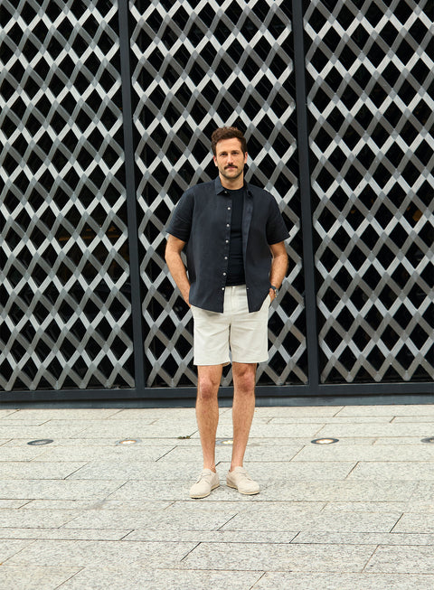 Camisa manga corta 100% Lino Park