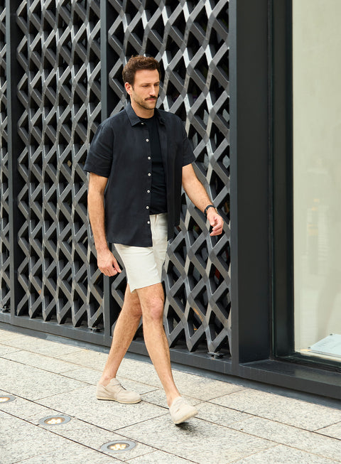 Camisa manga corta 100% Lino Park