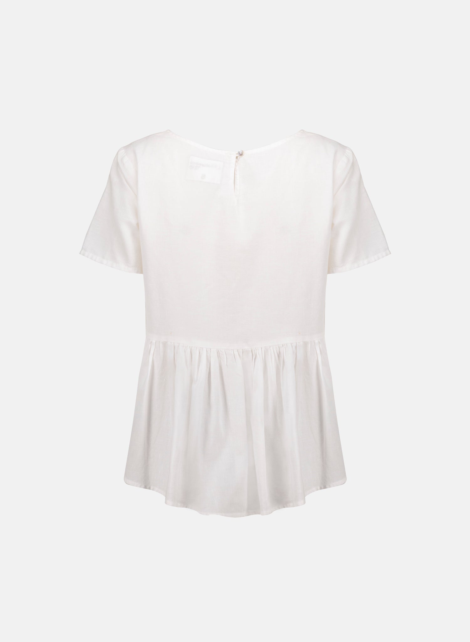 Blusa manga corta Lino Algodón Dary