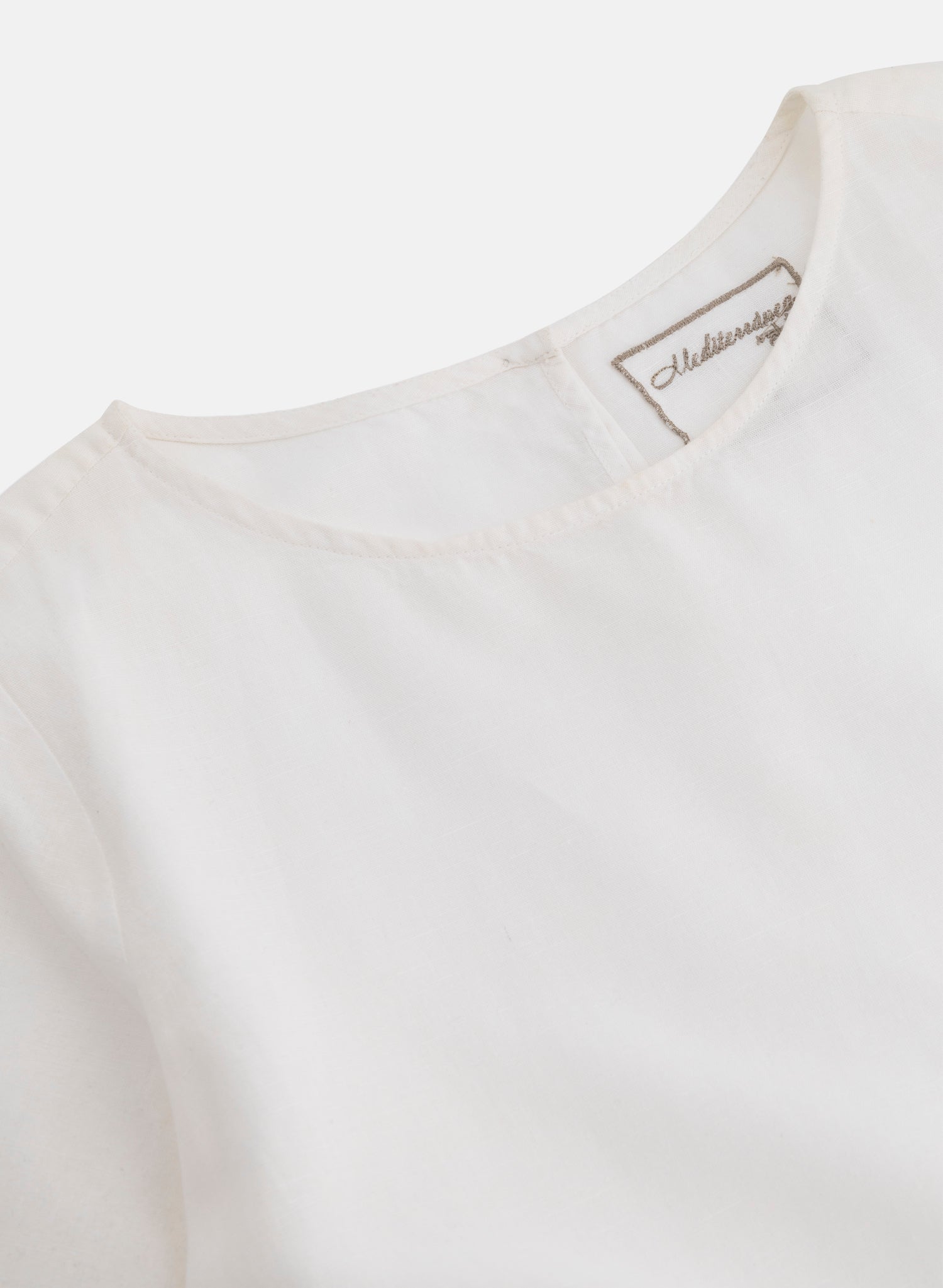Blusa manga corta Lino Algodón Dary