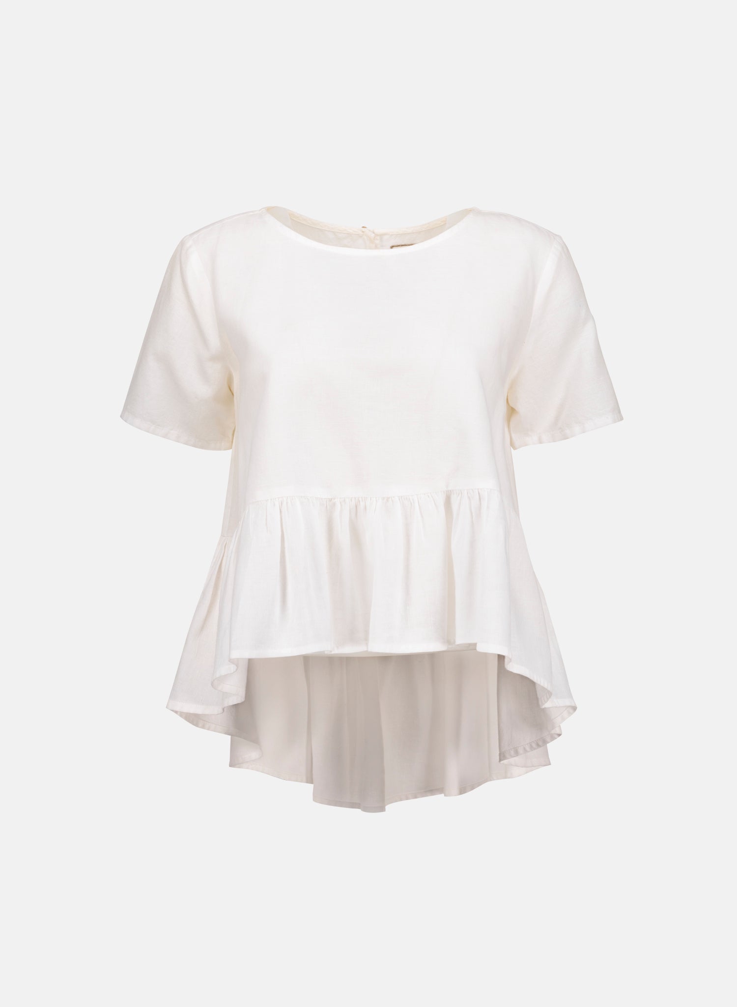Blusa manga corta Lino Algodón Dary