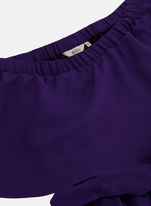 Vestido largo off shoulder 100% Lino Diane