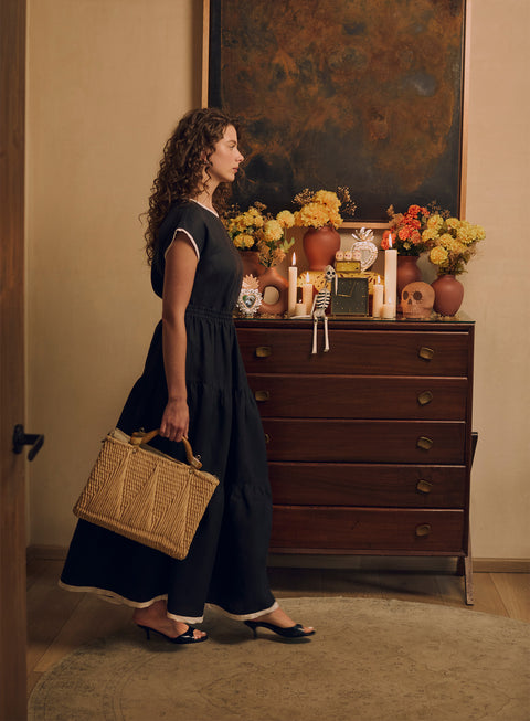 Falda Larga 100% Lino Nisha