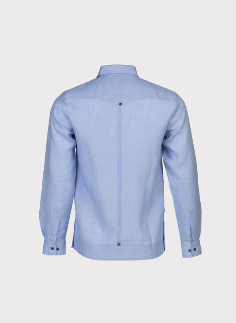 Guayabera Manga Larga 100% Lino Grog