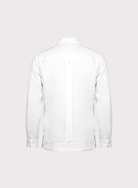 Guayabera Manga Larga 100% Lino Tirso