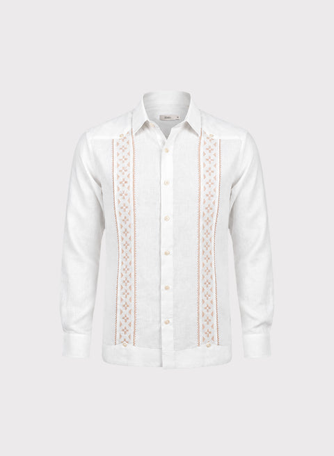 Guayabera Manga Larga 100% Lino Tirso